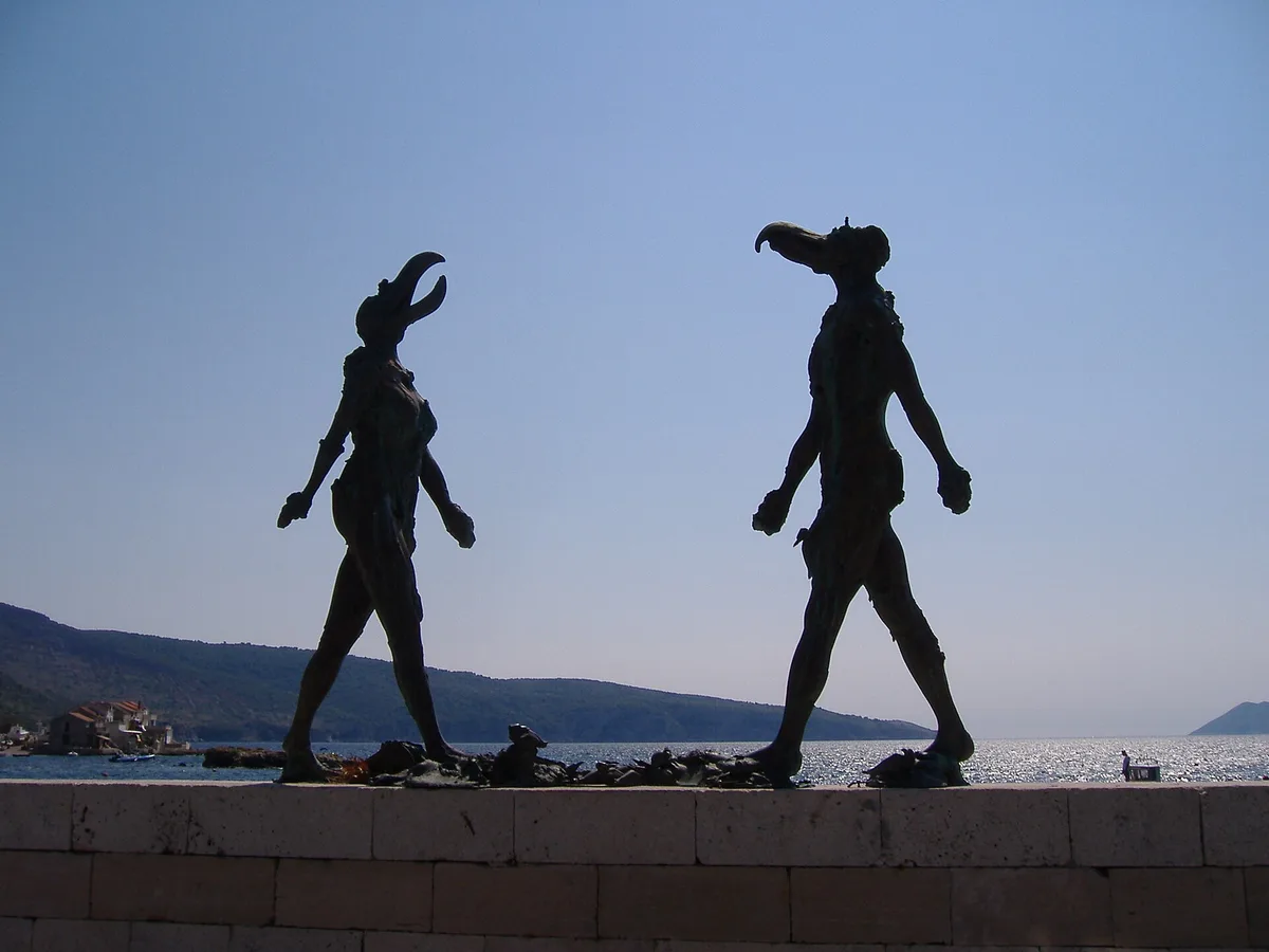 Plage de Srebrna, Komiža, Dalmatia, Croatie — 4