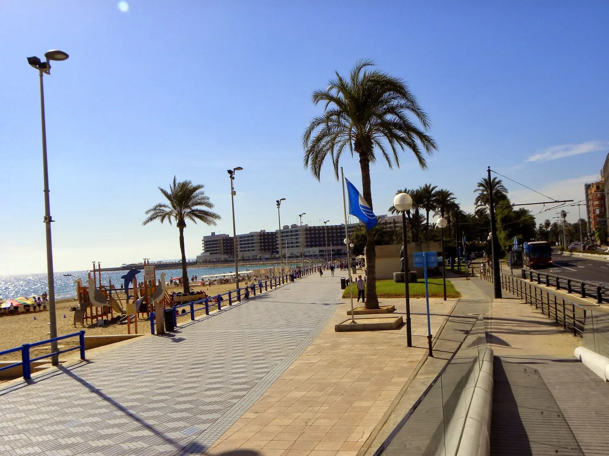 Platja del Postiguet, Alicante, Comunitat Valenciana, España — 2