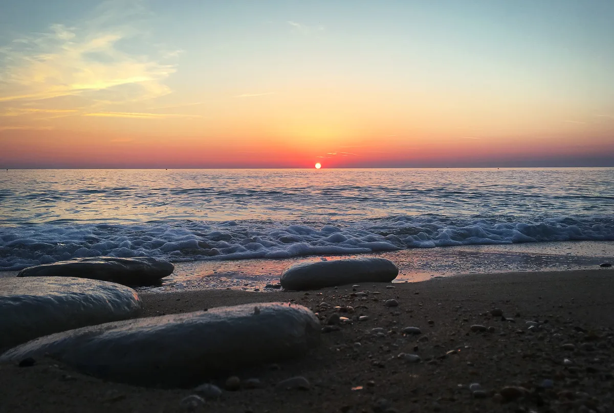 San Michele Beach, Sirolo, Marche, Italy