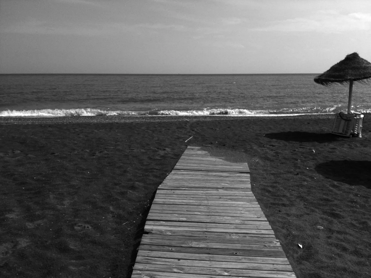 Cala del Moral Beach, Rincón de la Victoria, Andalusia, Spain — 2