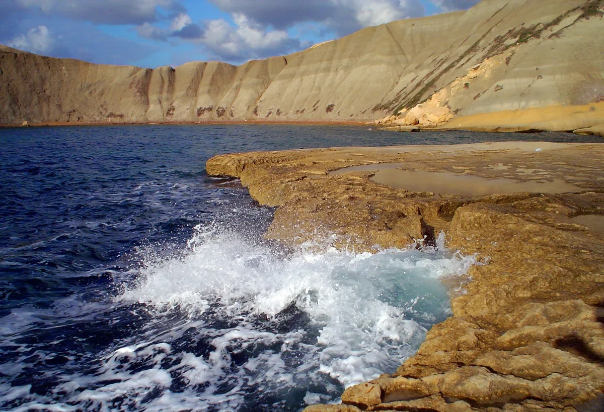 Plage de Ġnejna, Mġarr, Maltese Islands, Malte