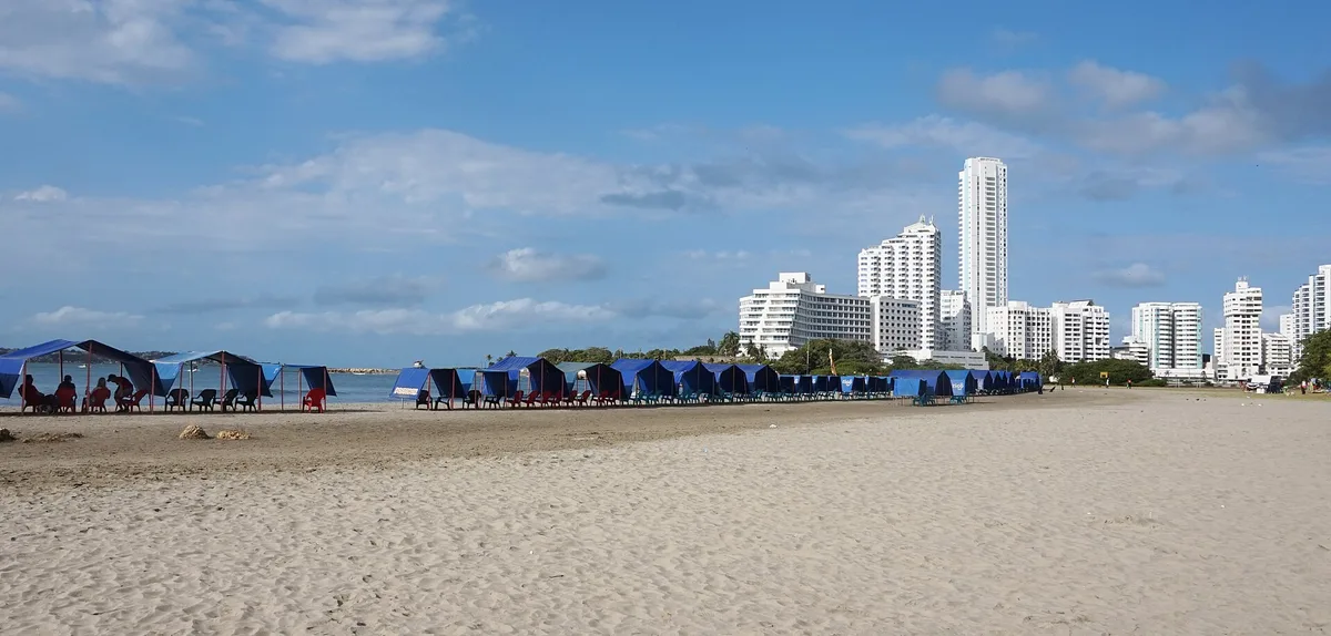 Laguito-Strand, Cartagena de Indias, Colombian Caribbean, Kolumbien — 2