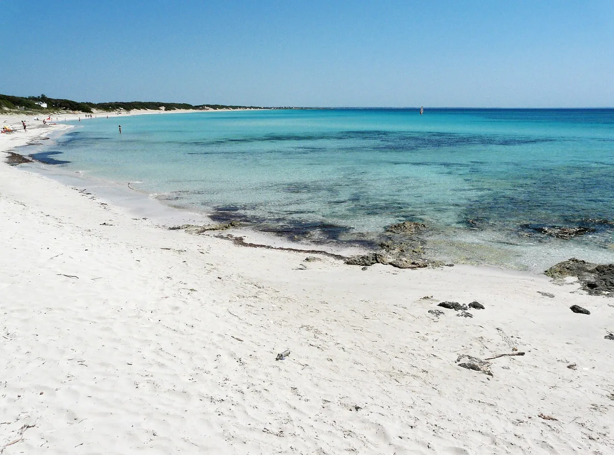 Plage de Punta Prosciutto, Porto Cesareo, Puglia, Italie — 2
