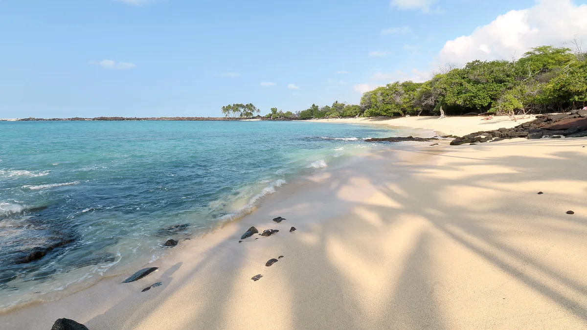 Plage de Mahai'ula, North Kona, Hawaii, États-Unis