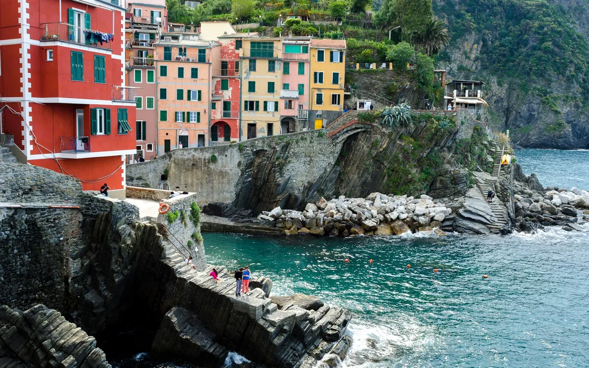 Plage de Riomaggiore, Riomaggiore, Liguria, Italie — 5