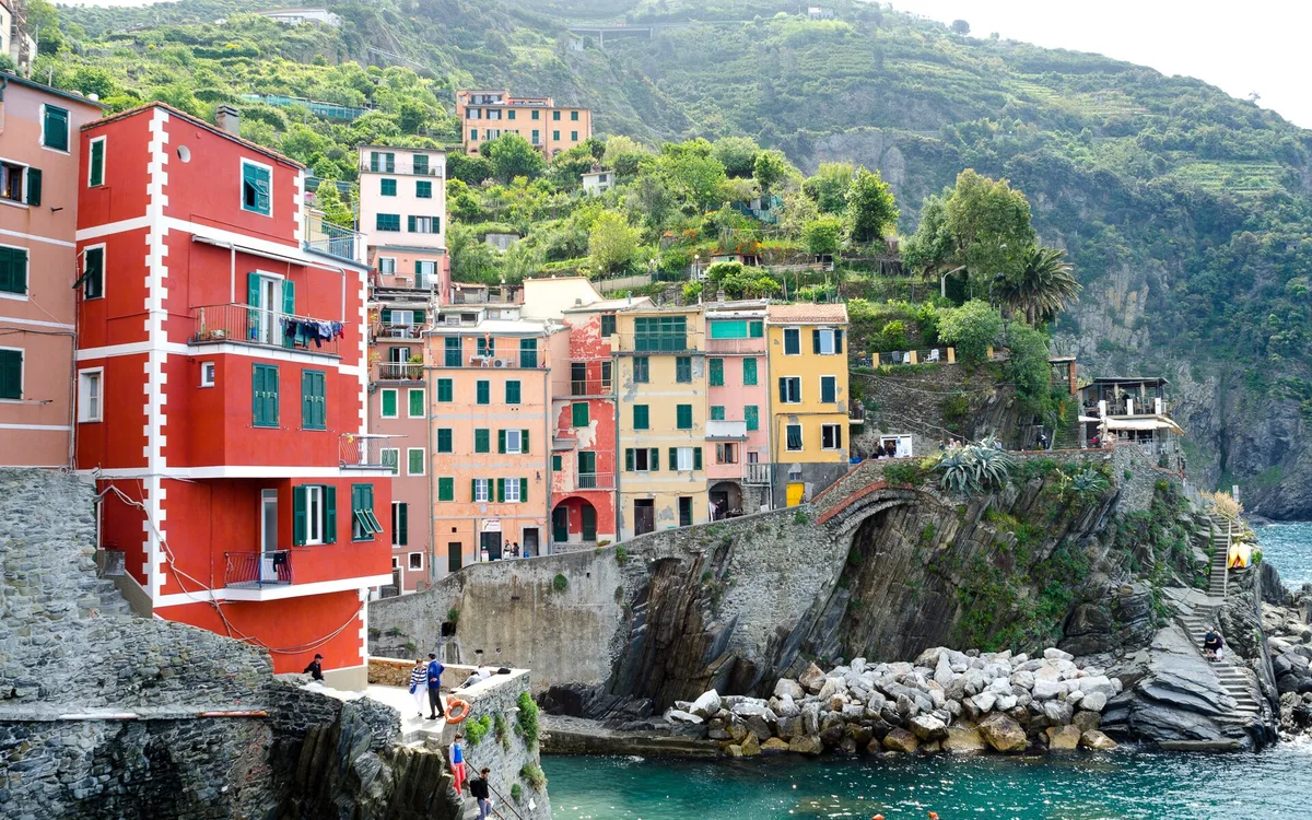 Plage de Riomaggiore, Riomaggiore, Liguria, Italie — 4