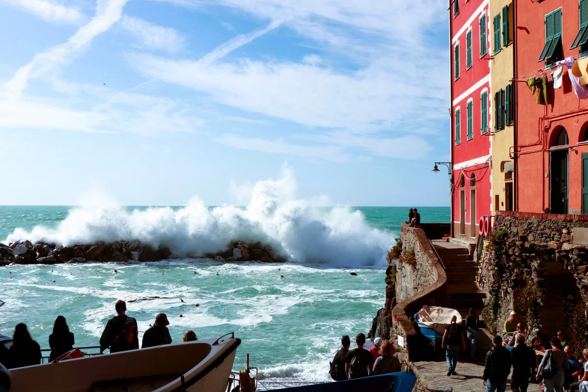 Plage de Riomaggiore, Riomaggiore, Liguria, Italie — 3