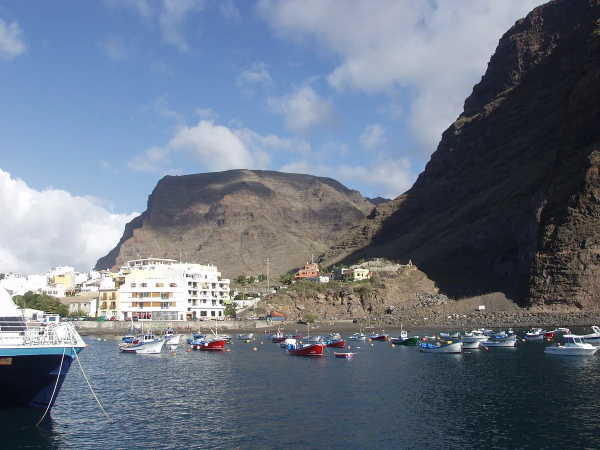 Vueltas-Strand, Valle Gran Rey, Canary Islands, Spanien — 4