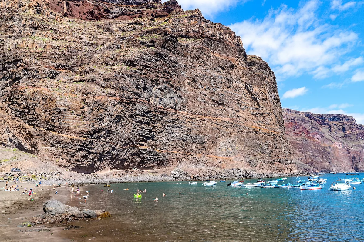 Vueltas-Strand, Valle Gran Rey, Canary Islands, Spanien — 2