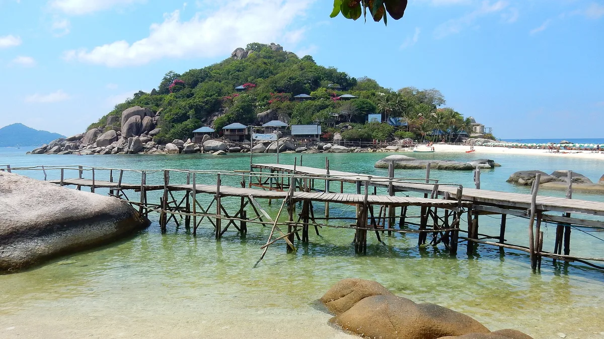 Spiaggia di Koh Nang Yuan, Ko Tao, Gulf of Thailand, Thailandia — 6